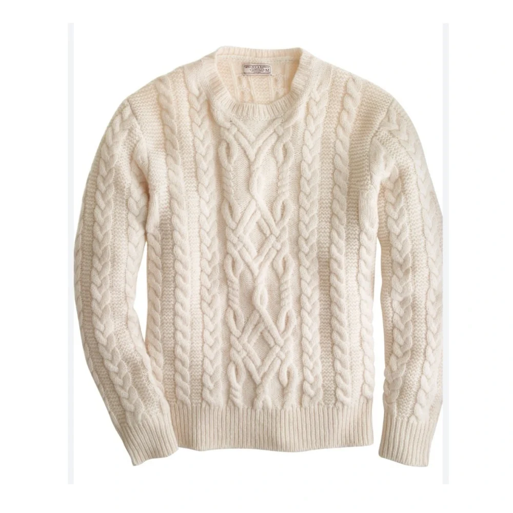 J. Crew Wallace and Barnes Shetland Wool Fisherman Sweater